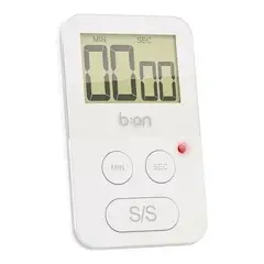 BALVI - Temporizador digital modelo Pilot imantado 1h para cocina blanco
