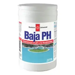 QUIMICA UNIVERSAL - Baja pH para piscinas 1 kilo mantención de agua