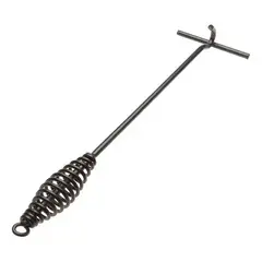 OLD MOUNTAIN - Levantador de tapa de acero resistente a 160°c 42cm negro