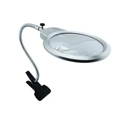 GENERICO - Lupa Con Cuello Flexible Lampara Led Y Broche
