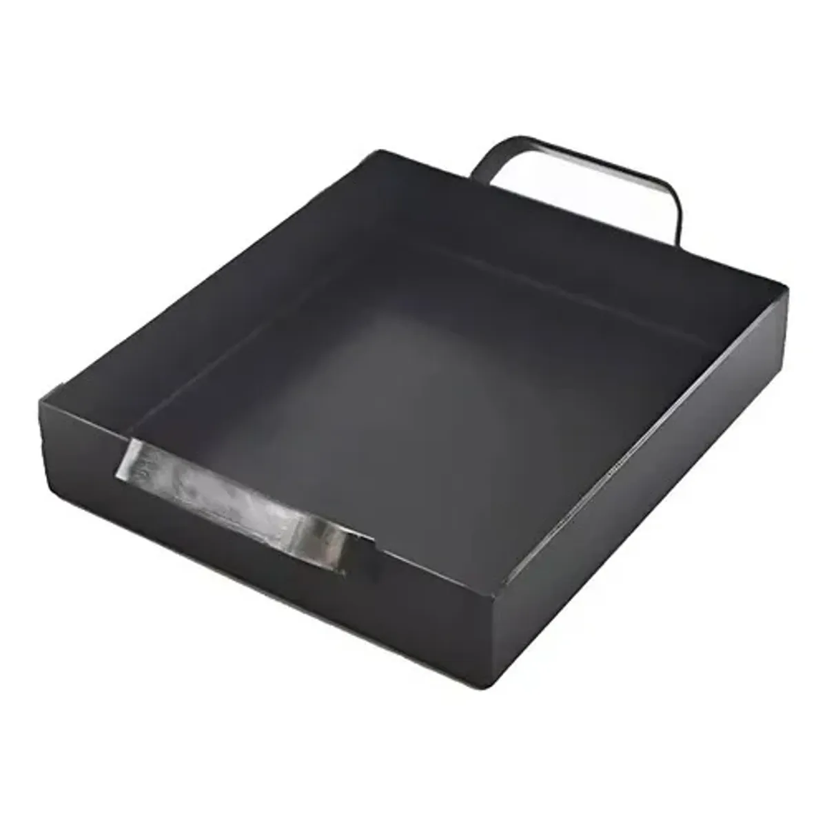 CASA Y QUINCHO - Plancha Churrasquera Argentina 1 Quemador 24x27cm Cocina Bbq Negro