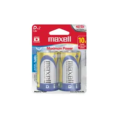 MAXELL - Pila Alcalina D Grande Blíster de 2 Unidades