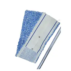 CISNE - Mopa Seca Repuesto Tipo Avión Microfibra Azul Blanco 90 cm