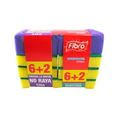 FIBRO - Esponjas Abrasivas Standard 6+2