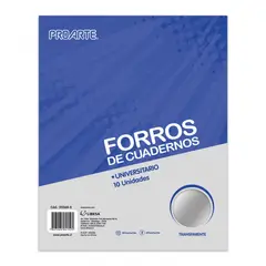 PROARTE - Forro para Cuaderno Universitario 10 Unidades