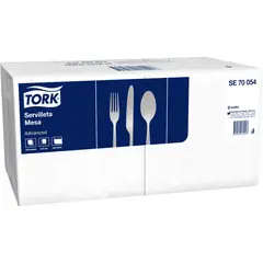 TORK - Servilleta Mesa Advanced Hoja Simple 30x30 cm 200 Unidades