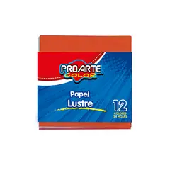 PROARTE - Papel Lustre Fajo 24 Hojas 10X10 cm Surtido
