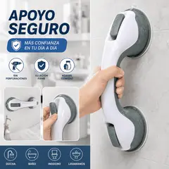 MOVI - Barra de Apoyo para Baño y Muros con Ventosas – Agarre Seguro y Práctico