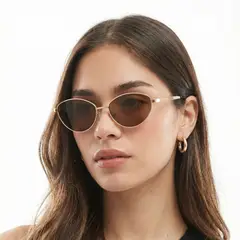 NOVY - Gafas Lentes De Sol Retro Vintage Mujer varilla fina UV400