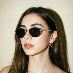 NOVY - Gafas Lentes De Sol Retro Vintage Mujer varilla fina UV400