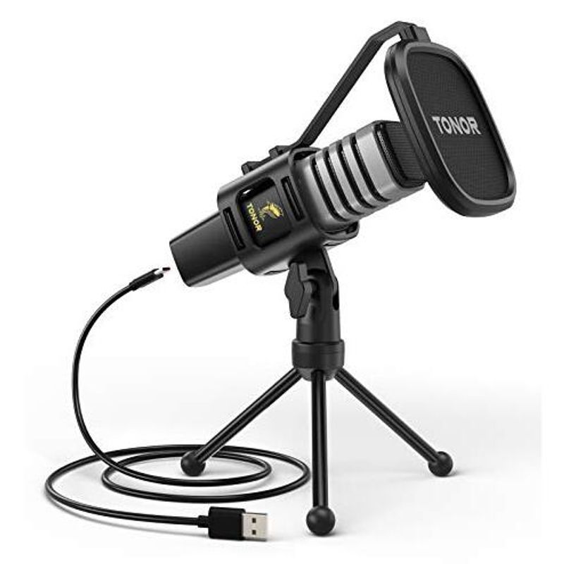  - Kit Micrófono Condensador Streaming Usb Tonor