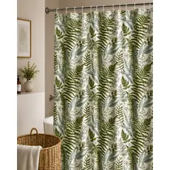 MYLHOGAR - Cortina Para Ducha Con Forro Slub Texturado 180x180 cm Baño Elegante