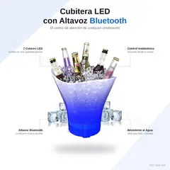 MOVI - Hielera LED Bluetooth 7L | Parlante, Luces RGB y Música