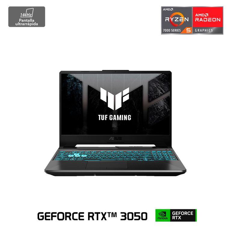 Notebook Gamer TUF A15 Ryzen 5 7535HS – 16GB RAM – 512GB SSD – RTX 3050 4GB – 15.6” FHD 144Hz