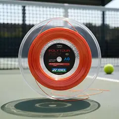 YONEX - CUERDA DE TENIS POLYTOUR REV 16L/1.25 NARANJA 200 MTS.