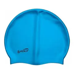 SAEKO - GORRA NATACION SILICONA AZUL