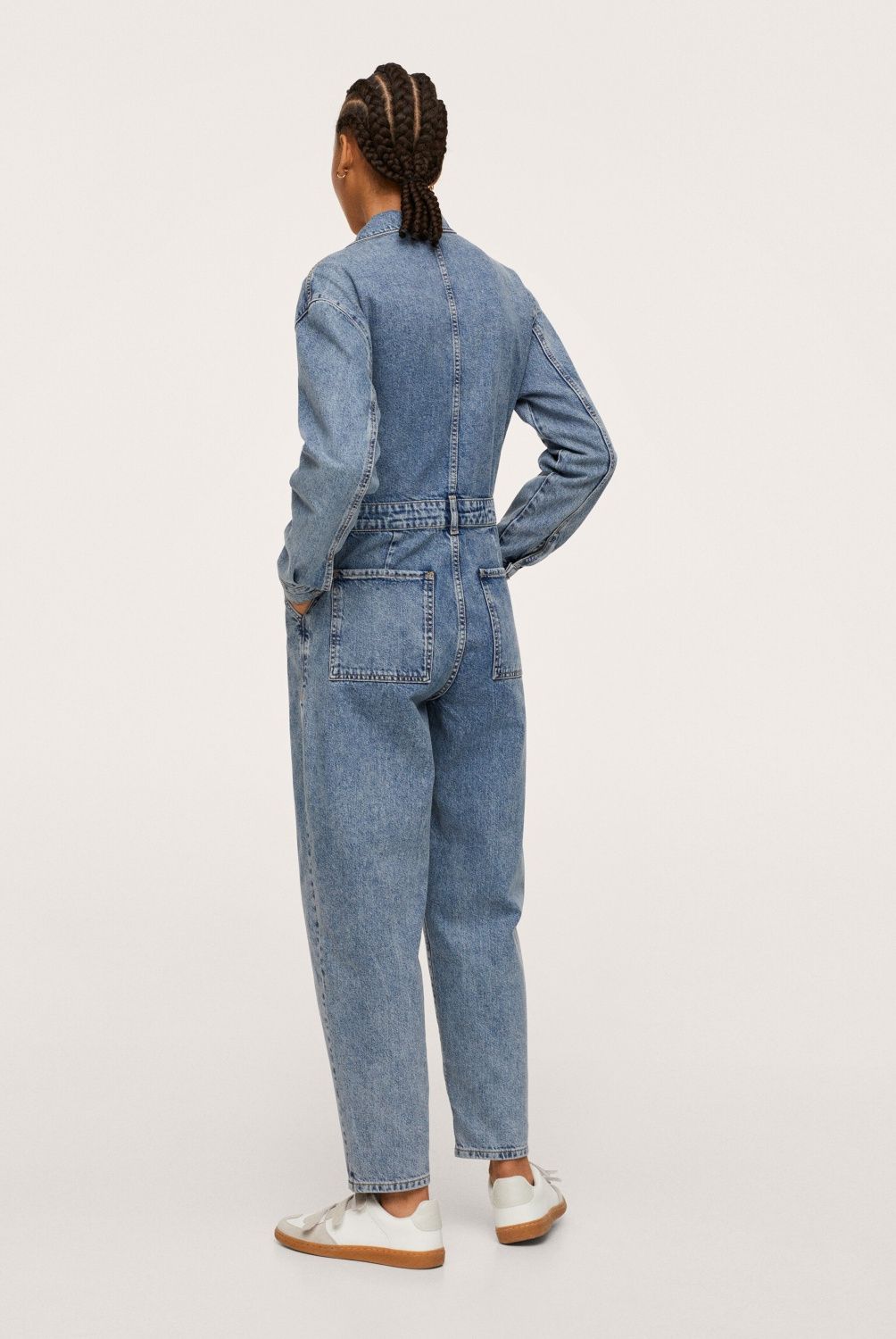 MANGO - Enterito Largo Denim Gillian Mujer