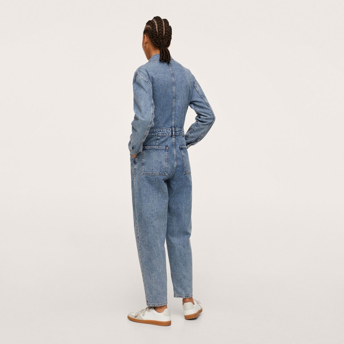 MANGO - Enterito Largo Denim Gillian Mujer