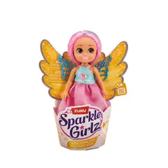 SPARKLE GIRLZ - Muñeca Hada 12 Cm – Fairy Princess Rosado/Celeste