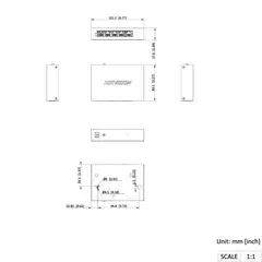 HIKVISION - HIK Switch 4 Puertos No Amd. POE+ 10100 Mbps 45W 300mt Smar