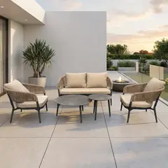 DECO EXTERIOR - Juego Living de terraza Kotor 5 Piezas