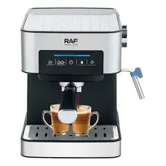 RAFF - Máquina De Café Espresso Espumador De Leche 1.5l Raf R.136 Color Gris