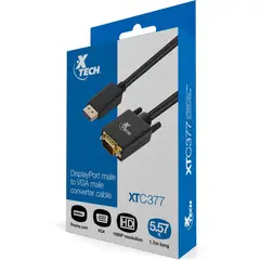 XTECH - Cables -Xtech Cbl Dis Pt m to VGA m XTC-377