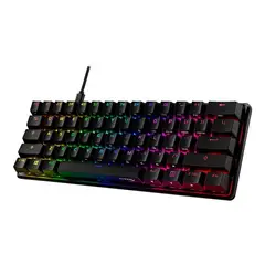 HYPERX - Alloy Origins 60 Keyboard - backlit - USB-C - QWERTY - US - key switch Red - black