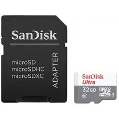 SANDISK - Memoria MicroSD - MIcroSDHC 32gb ULTRA wadap USH-1