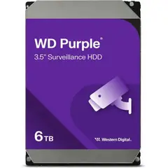 WESTERN DIGITAL - WD Disco Duro interno 6TB Purple 256mb 5400rpm videovigilanc