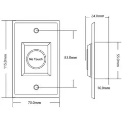 HIKVISION - HIK Boton de salida de emergencia - Push button
