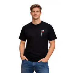 ROLY - Polera Banderin Chile Letras Insignia Fiestas Patrias Hombre
