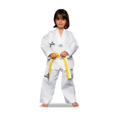 DAEDO - DOBOK TAEKWONDO TRADICIONAL CUELLO BLANCO SIN BORDADO