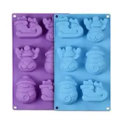 GENERICO - Molde de Silicona con Motivos Navideños para Chocolates, Galletas y Fondant