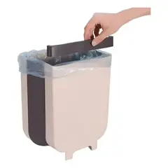 GENERICO - Basurero Plegable y Colgante de Plástico para Puerta de Mueble de Cocina