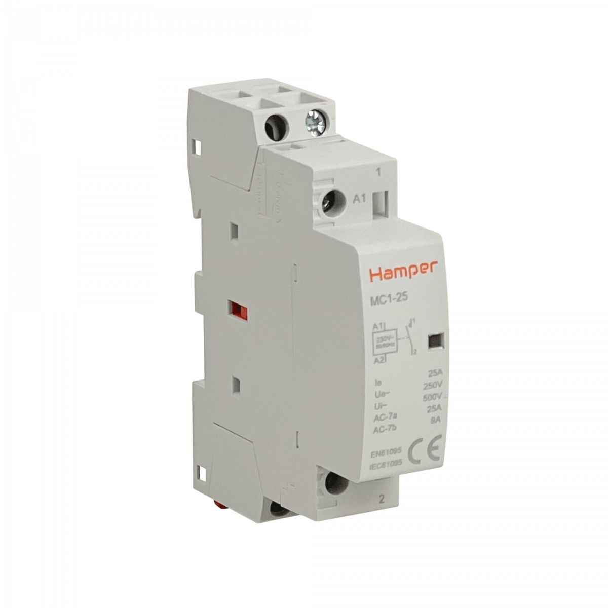 GENERICO - HAMPER 25A Contactor Monofasico Modular 230400V 1NA IP20 Certif-SEC