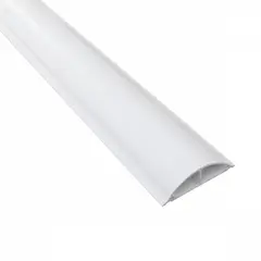 GENERICO - LINKCHIP 100x25mm 2mt 2,15mmx1,90mm PVC Canaleta de Piso Blanca
