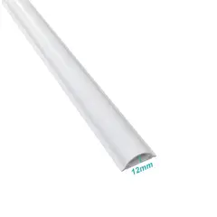GENERICO - LINKCHIP 48x14mm 2mt 1,4mm-Tapa 1,1mm-Base PVC Canaleta de Piso Blanca