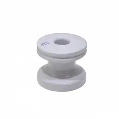 REMA - Aislador Porcelana Blanco Carrete 25 KV cod-3120 C-M 53-2 PRC