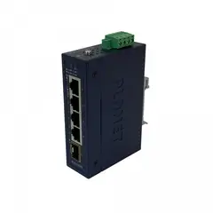PLANET - 4-1000 1-SFP IP30 Switch Industrial Riel-DIN Gigabit req12-48V