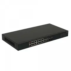 DAHUA - 16-100-Poe+afatbt 2-1000 2-SFP 190W-tot Console Switch Rack