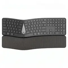 VIDITA - Teclado Ergonómico Inalámbrico Bluetooth 2.4G con Reposamuñecas