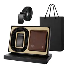 ATURE - Set Regalo Hombre Cartera Cinturón Regalo Día Del Padre