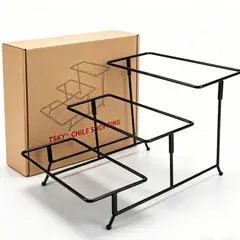 TSKY CHILE SHOPPING - Soporte Exhibidor De 3 Pisos Metalico Para Tortas Cupcakes Candy Bar Base Eventos