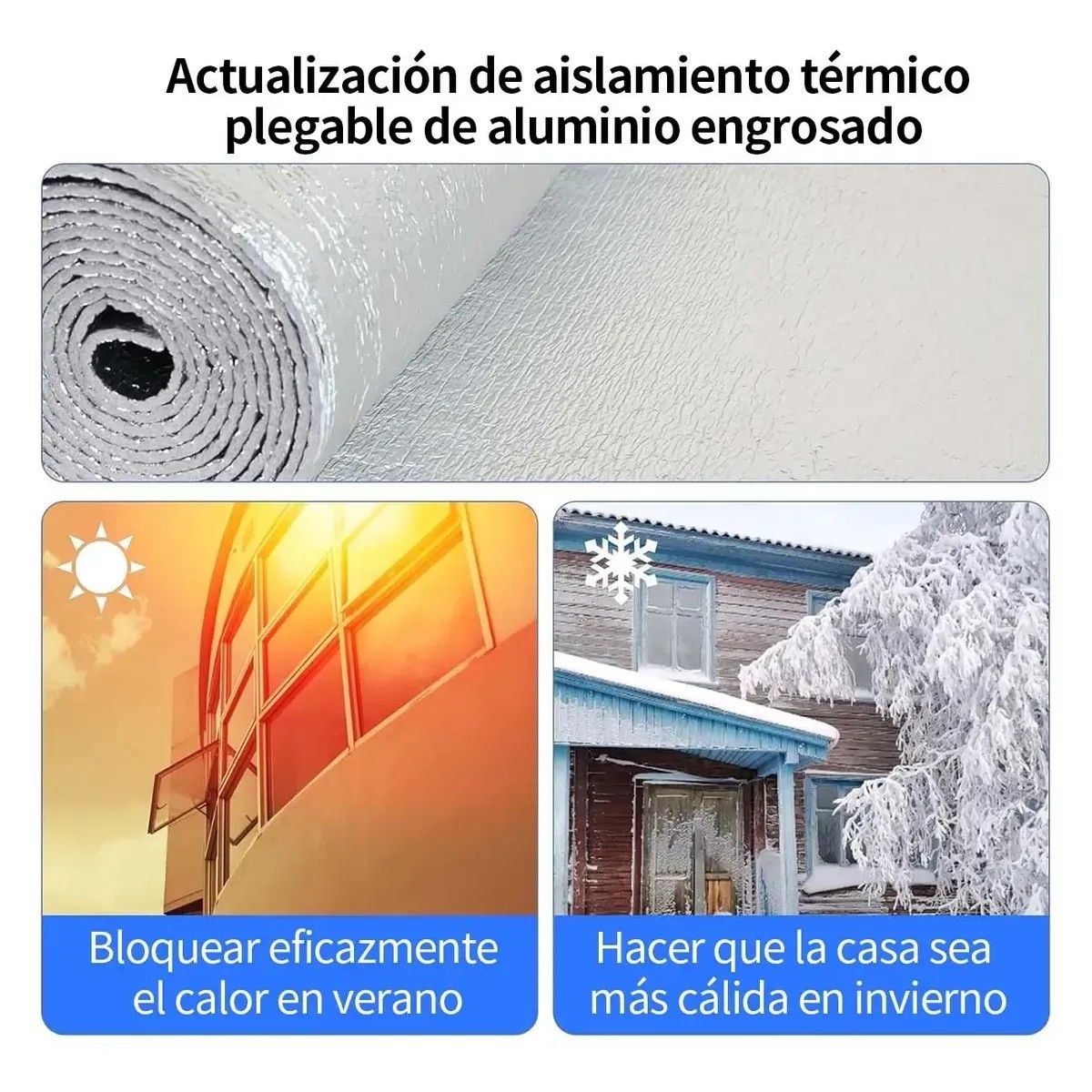 KUANGYE - Película Aislante Lámina De Aluminio Almohadilla 40cmx500cm