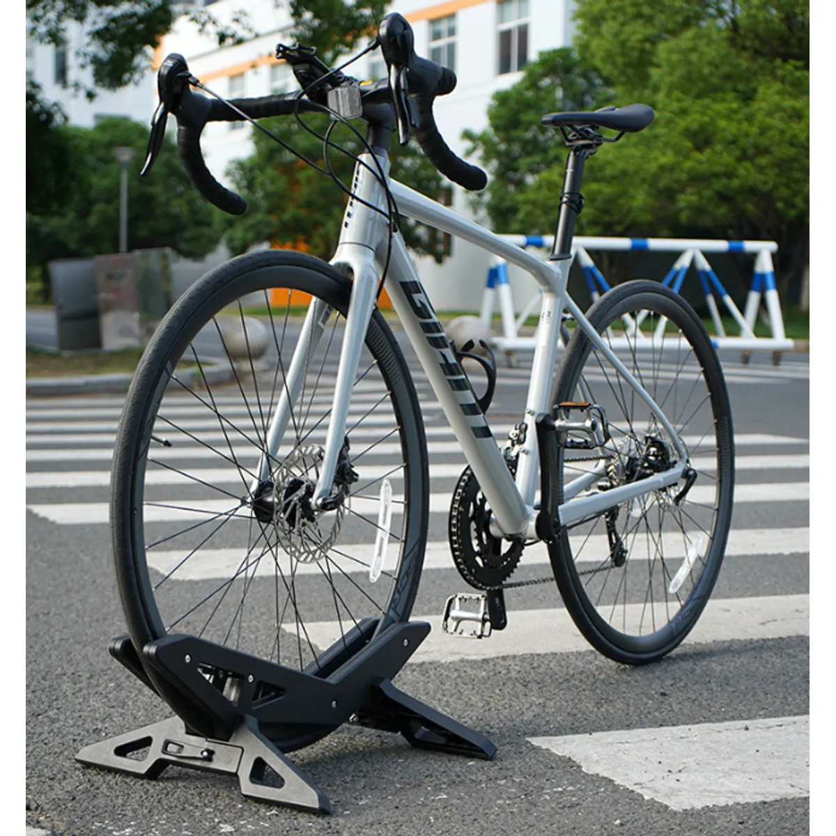 VIDA BUENAS - Soporte Portátil Negro para Bicicleta, Liviano, Estacionamiento de Bici