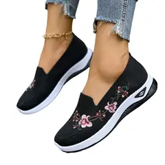 VATYERTY - Zapatillas para caminar y trotar de mujer Negro