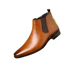 VATYERTY - Botines Chelsea para hombre Negro