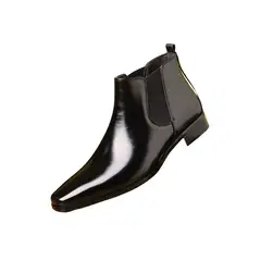 VATYERTY - Botines Chelsea para hombre Negro