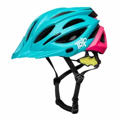 TRIP - CASCO BICI MTB AZUL/ROSA